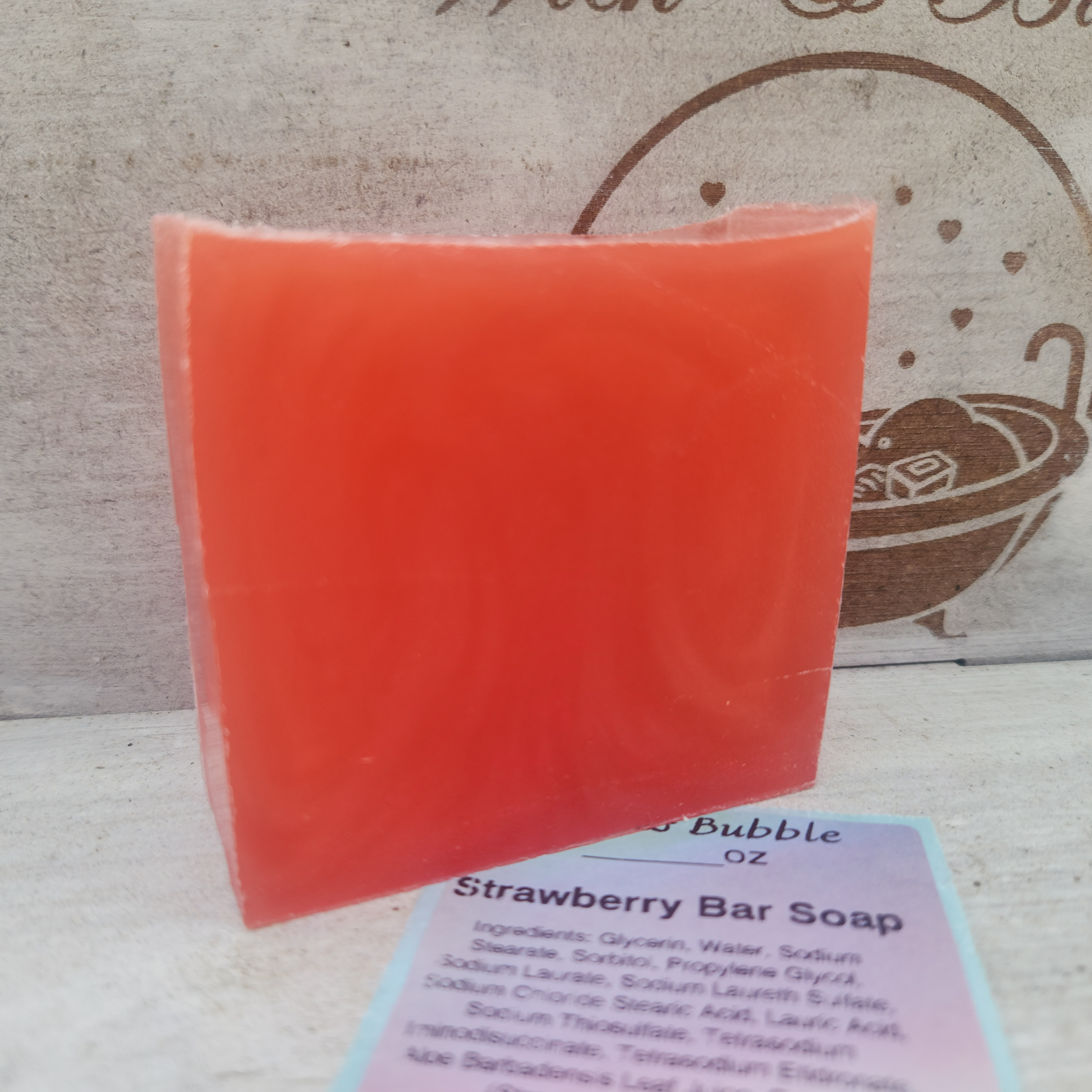 Strawberry bar - Melt and pour